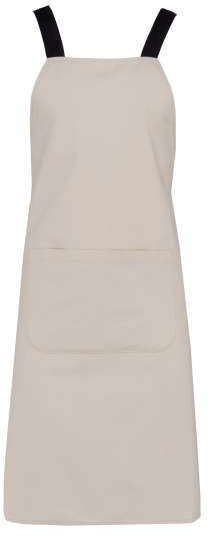 Kariban Organic Cotton Apron - hnědá