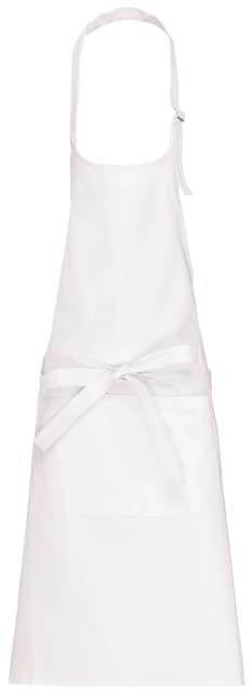 Kariban Cotton Apron High-temperature Washable - Kariban Cotton Apron High-temperature Washable - White