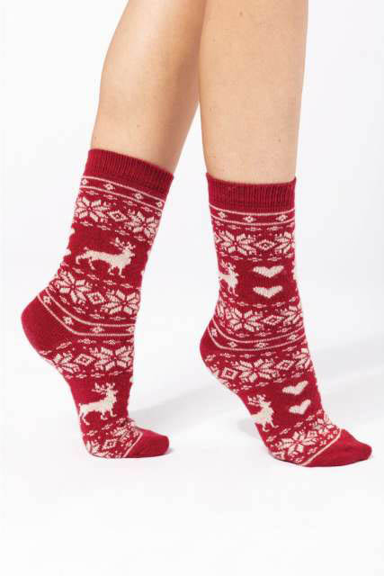 Kariban Unisex Winter Socks - červená