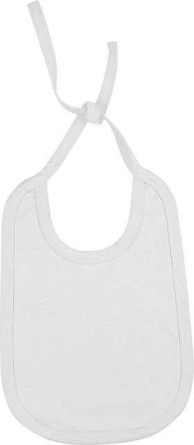 Kariban Babies' Cotton Bib - bílá