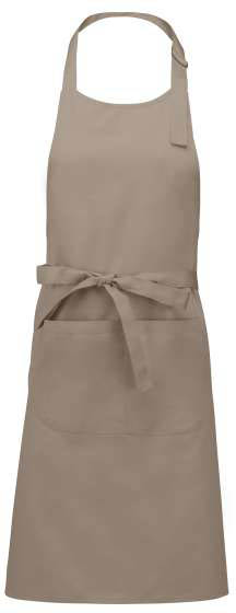 Kariban Cotton Apron With Pocket - Bräune