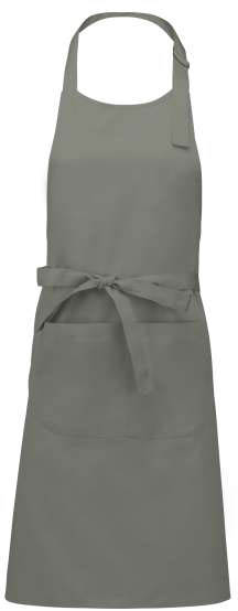 Kariban Cotton Apron With Pocket - grey