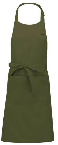 Kariban Cotton Apron With Pocket - Kariban Cotton Apron With Pocket - Military Green