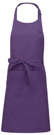 Kariban Cotton Apron With Pocket - Violett