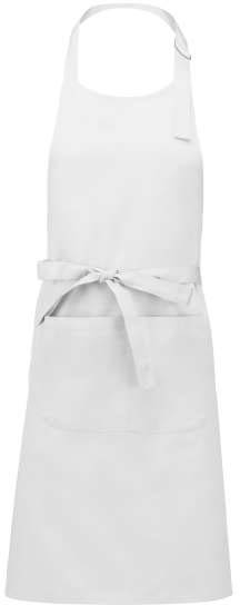 Kariban Cotton Apron With Pocket - biela