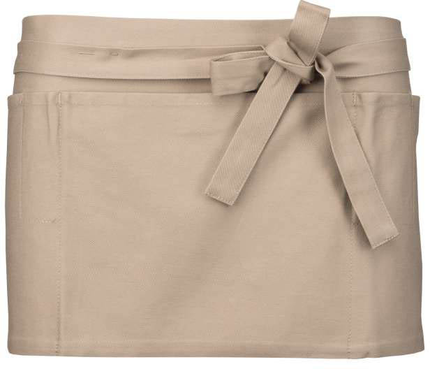 Kariban Cotton Short Apron - Bräune