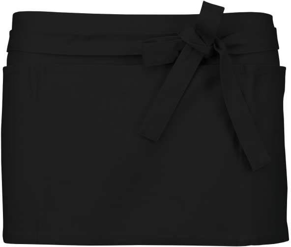 Kariban Cotton Short Apron - Kariban Cotton Short Apron - Black