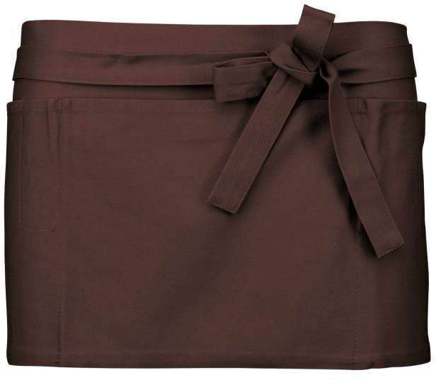 Kariban Cotton Short Apron - Kariban Cotton Short Apron - Dark Chocolate