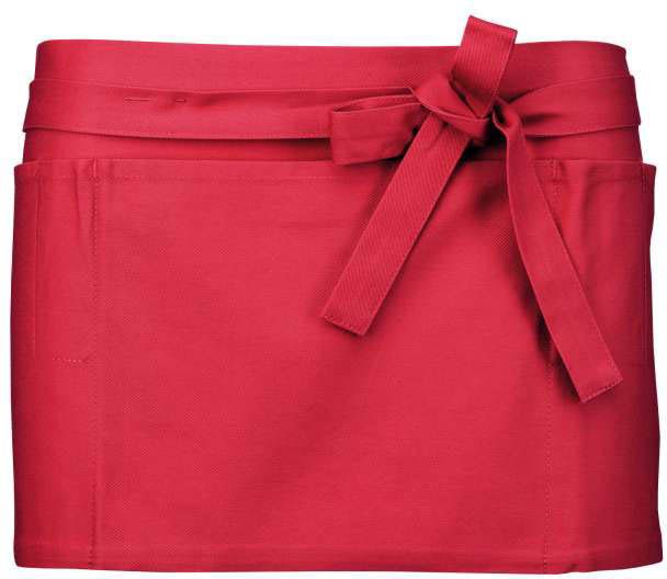 Kariban Cotton Short Apron - Rot