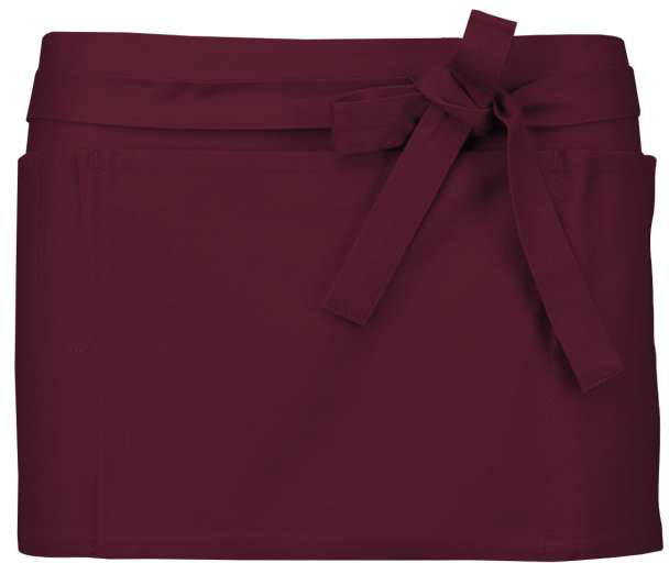 Kariban Cotton Short Apron - red