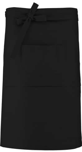 Kariban Cotton Long Apron - čierna