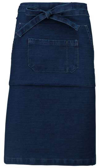 Kariban Cotton Long Apron - blau