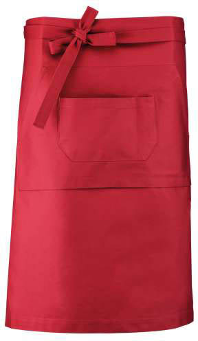 Kariban Cotton Long Apron - Kariban Cotton Long Apron - Cherry Red