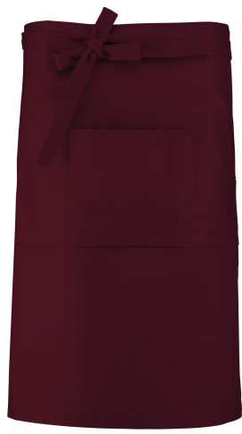 Kariban Cotton Long Apron - Rot