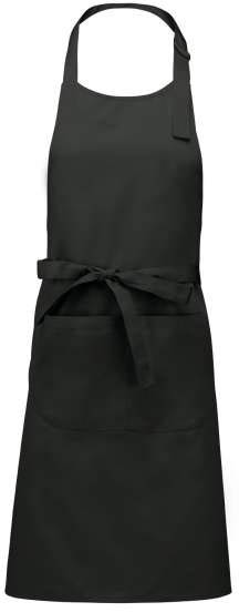 Kariban Polyester Cotton Apron With Pocket - Kariban Polyester Cotton Apron With Pocket - Charcoal