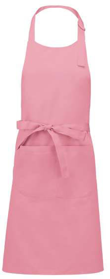 Kariban Polyester Cotton Apron With Pocket - Rosa