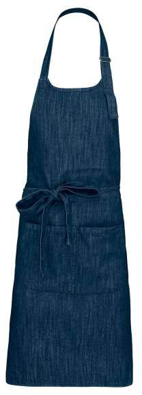 Kariban Polyester Cotton Apron With Pocket - blau