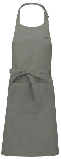 Kariban Polyester Cotton Apron With Pocket - grey