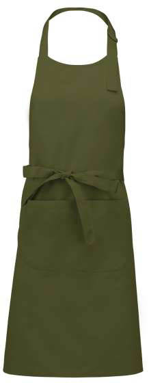 Kariban Polyester Cotton Apron With Pocket - Kariban Polyester Cotton Apron With Pocket - Military Green