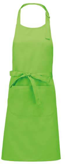 Kariban Polyester Cotton Apron With Pocket - green