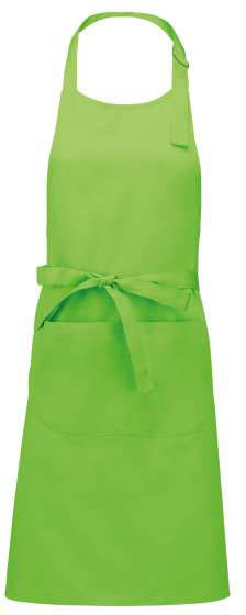 Kariban Polyester Cotton Apron With Pocket - zelená