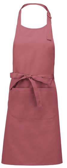 Kariban Polyester Cotton Apron With Pocket - růžová