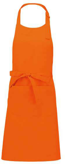 Kariban Polyester Cotton Apron With Pocket - Kariban Polyester Cotton Apron With Pocket - Tennessee Orange