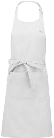 Kariban Polyester Cotton Apron With Pocket - white