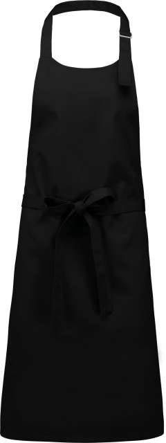 Kariban Cotton Apron Without Pocket - Kariban Cotton Apron Without Pocket - Black