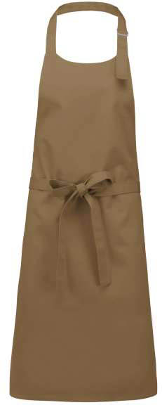 Kariban Cotton Apron Without Pocket - Bräune