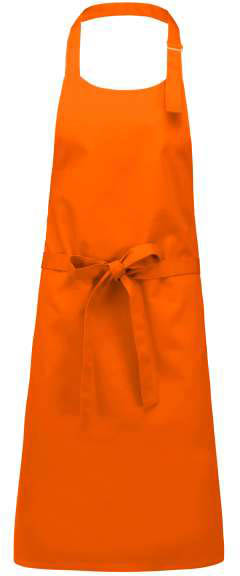 Kariban Cotton Apron Without Pocket - orange