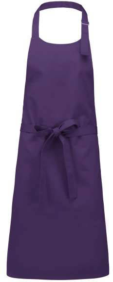 Kariban Cotton Apron Without Pocket - fialová