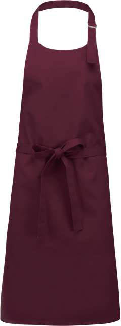 Kariban Cotton Apron Without Pocket - červená