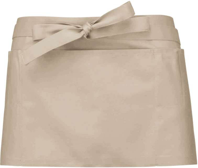 Kariban Polycotton Short Apron - Kariban Polycotton Short Apron - Tan