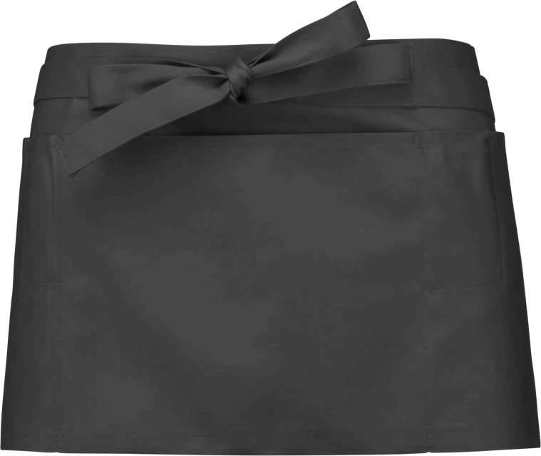 Kariban Polycotton Short Apron - Kariban Polycotton Short Apron - Charcoal