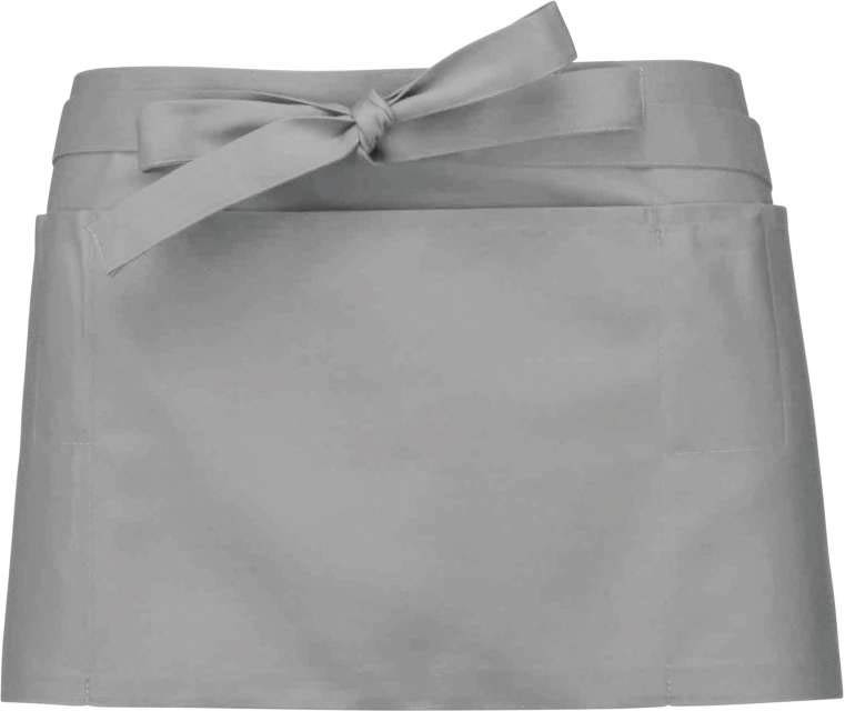 Kariban Polycotton Short Apron - šedá