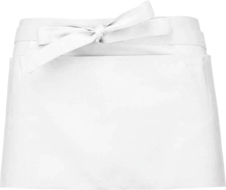 Kariban Polycotton Short Apron - bílá