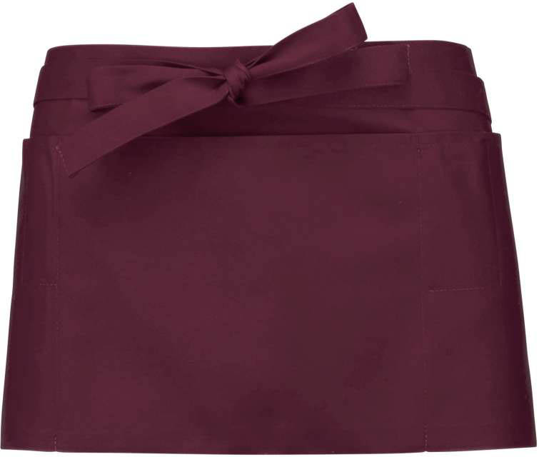 Kariban Polycotton Short Apron - red