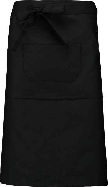 Kariban Polycotton Long Apron - black