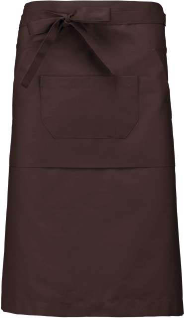 Kariban Polycotton Long Apron - brown