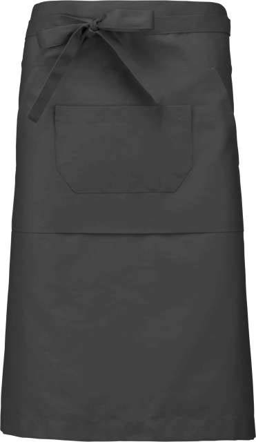 Kariban Polycotton Long Apron - Kariban Polycotton Long Apron - Charcoal