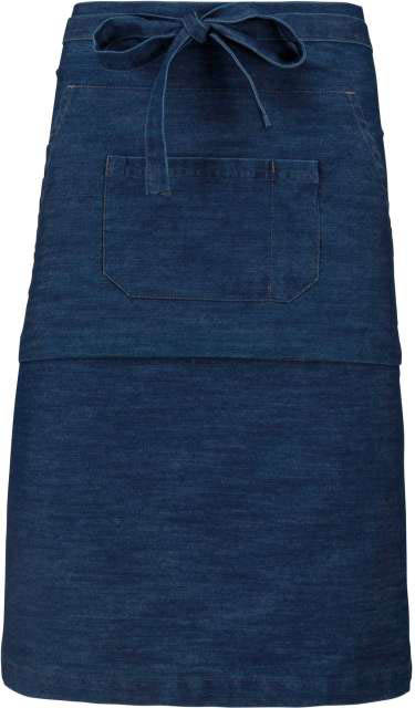 Kariban Polycotton Long Apron - modrá