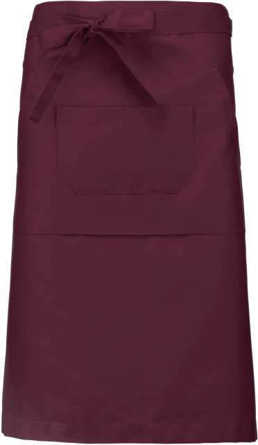 Kariban Polycotton Long Apron - Rot