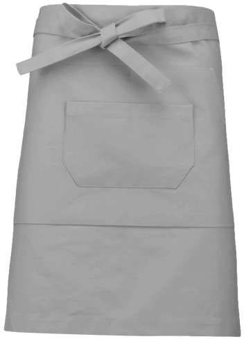 Kariban Cotton Mid-length Apron - Grau