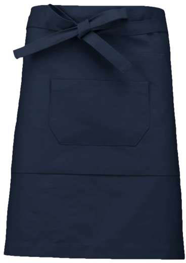 Kariban Cotton Mid-length Apron - blau