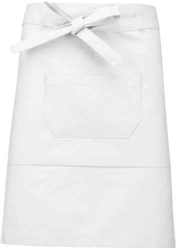 Kariban Cotton Mid-length Apron - Weiß 