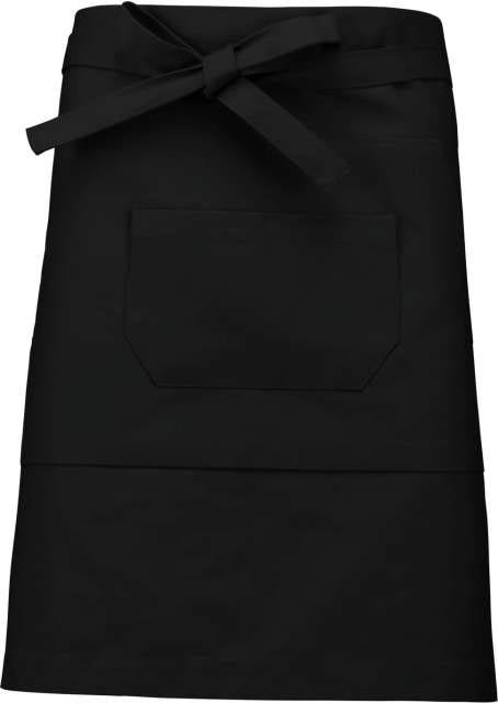 Kariban Polycotton Mid-length Apron - black