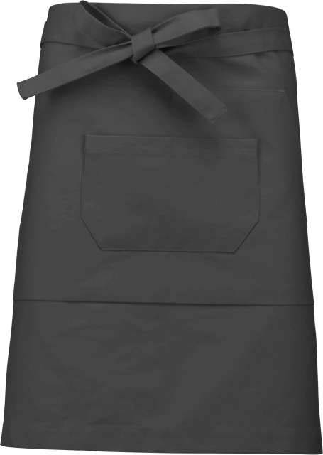 Kariban Polycotton Mid-length Apron - Kariban Polycotton Mid-length Apron - Charcoal