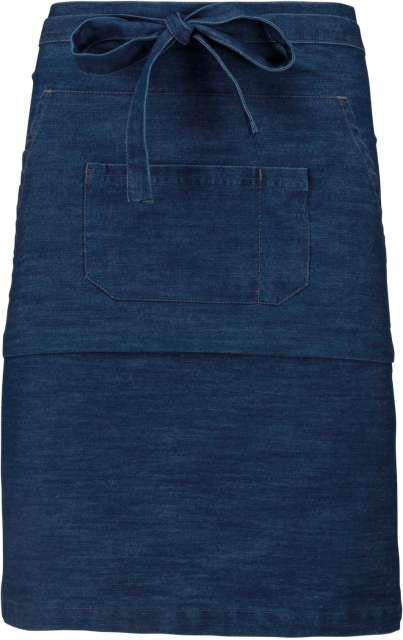 Kariban Polycotton Mid-length Apron - blau