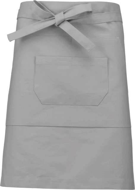 Kariban Polycotton Mid-length Apron - šedá